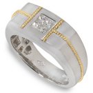 Peter Lam Men's .42ctw Diamond Quad Ring in 18k  size 12