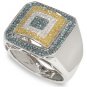 FZ-1ctw WG CT Ylw/Blue/Wt Ring size 8