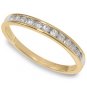 1/4 ctw Channel Set Comfort Fit Band in 14K  size 6