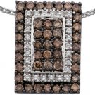 Arco Baleno 1 1/4 ctw Cognac Diamond Pendant  14-k