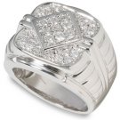 1 ctw Men's Round Diamond Ring  14-k size 10