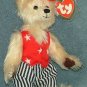 TY Beanie Baby Uncle Sam Attic Treasures Bear 2000 Retired Free Shipping
