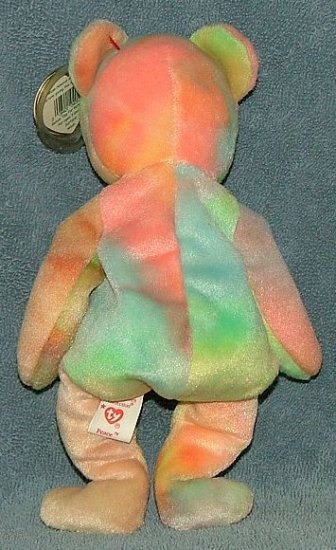 TY Beanie Baby Peace Bear 1996 Retired Free Shipping