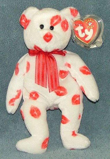 TY Beanie Baby Smooch the Bear 2000 Retired Free Shipping