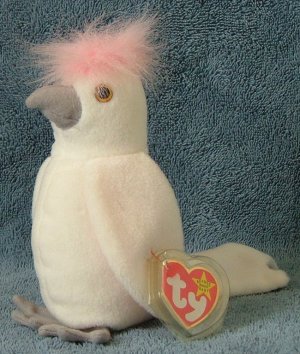 TY Beanie Baby KuKu the Cockatoo 1997 Retired Free Shipping