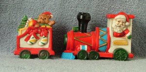 Midwest Bisque Train Car Santa Express Set of 4