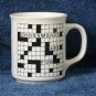 Crossword puzzle coffee mug