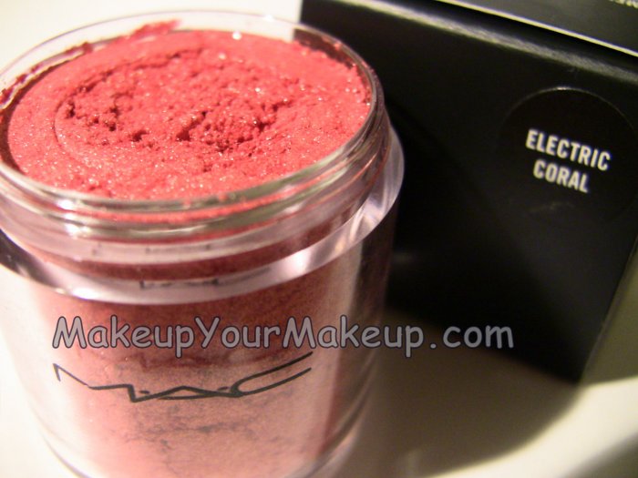 Electric Coral MAC Pigment Sample