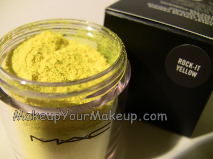 Rock-It Yellow MAC Pigment Sample