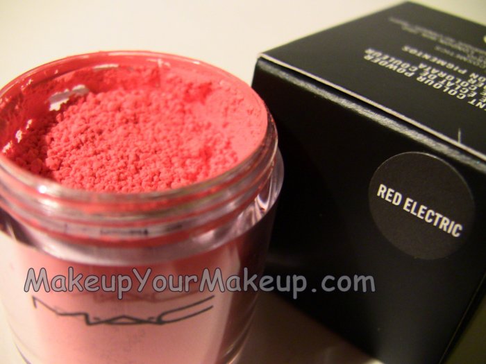 Red Electric MAC Pigment Sample