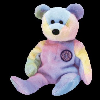 B. B. Bear The Birthday Bear, Beanie Baby - Retired