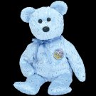 Decade the bear (blue),  Beanie Baby - Retired