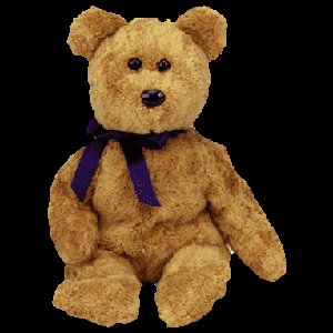 Fuzz the bear, Beanie Baby - Retired