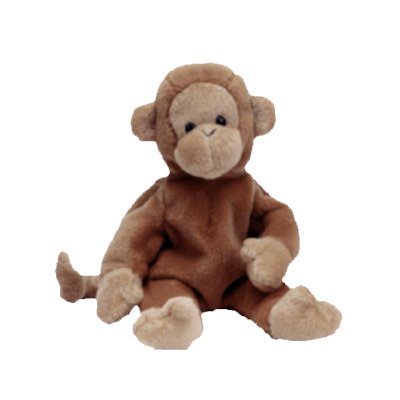 Bongo the monkey,  Beanie Baby - Retired