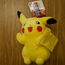 Large Pikachu Tomy Plush w/Cloth Bag