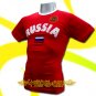 RUSSIA RED ATHLETIC FOOTBALL T-SHIRT SOCCER Size L / L83