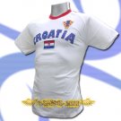CROATIA WHITE COOL FOOTBALL T-SHIRT SOCCER Size M / L59