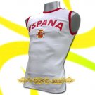 SPAIN WHITE ESPANA COOL SLEEVELESS T-SHIRT SOCCER Size M / L00