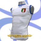 ITALY WHITE ITALIA SLEEVELESS FOOTBALL T-SHIRT SOCCER Size M / L02
