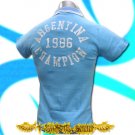 ARGENTINA 1986 CHAMPION  SOCCER POLO T-SHIRT FOOTBALL Size M / i02