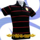 MAN UNITED UTD GOLD DARK BLUE/RED POLO T-SHIRT SOCCER Size M / i24