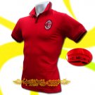 AC MILAN RED FOOTBALL COOL POLO T-SHIRT SOCCER Size M / K34