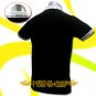 REAL MADRID BLACK FOOTBALL POLO T-SHIRT SOCCER Size M / K44