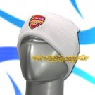 ARSENAL WHITE SOCCER BEANIE HAT SKULL CAP FOOTBALL / C05