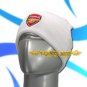 ARSENAL WHITE SOCCER BEANIE HAT SKULL CAP FOOTBALL / C05