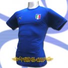 ITALY BLUE ITALIA FOOTBALL COOL T-SHIRT SOCCER Size L / M15