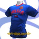 RUSSIA BLUE ATHLETIC FOOTBALL T-SHIRT SOCCER Size M / L81
