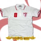 LIVERPOOL WHITE SOCCER POLO T-SHIRT FOOTBALL Size M / G43