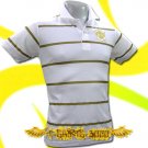 MAN UNITED UTD GOLD WHITE/GOLD POLO T-SHIRT SOCCER Size M / i23