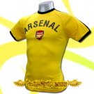 ARSENAL YELLOW FOOTBALL ATHLETIC T-SHIRT SOCCER Size M / J18