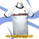 REAL MADRID WHITE SOCCER RETRO T-SHIRT FOOTBALL Size M / A15