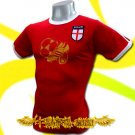 ENGLAND RED FOOTBALL COOL T-SHIRT SOCCER Size M / i54