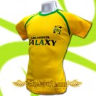 LA GALAXY YELLOW FOOTBALL ATHLETIC T-SHIRT SOCCER Size M / K16