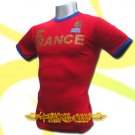 FRANCE RED FOOTBALL  ATHLETIC TEE T-SHIRT SOCCER Size M / K57