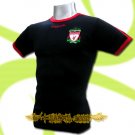 LIVERPOOL DARK BLUE FOOTBALL RETRO T-SHIRT SOCCER Size M / K67