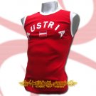AUSTRIA RED FOOTBALL SLEEVELESS COOL T-SHIRT SOCCER Size M / L13