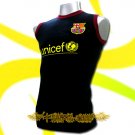 BARCELONA DARK BLUE SLEEVELESS T-SHIRT COOL SOCCER Size M / L37