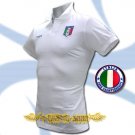 ITALY WHITE ITALIA COOL POLO T-SHIRT SOCCER Size M / M42