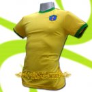 BRAZIL YELLOW BRASIL FOOTBALL COOL T SHIRT SOCCER Size M / K90
