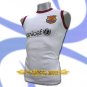 BARCELONA WHITE SLEEVELESS FOOTBALL T SHIRT SOCCER Size M / L36