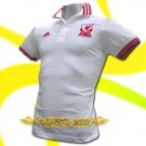 LIVERPOOL WHITE FOOTBALL POLO SHIRT SOCCER Size L / M25