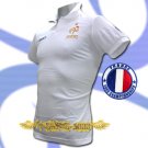 FRANCE WHITE FOOTBALL POLO T SHIRT SOCCER SIZE M / M35