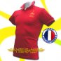 FRANCE RED FOOTBALL POLO T-SHIRT SOCCER SIZE M / M36