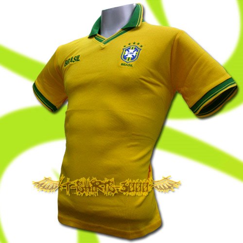 brazil football polo shirt