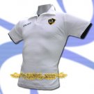 LA GALAXY WHITE FOOTBALL POLO T SHIRT SOCCER Size M / K40
