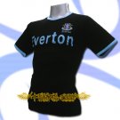 EVERTON BLACK SOCCER TEE T SHIRT FOOTBALL Size M / L48